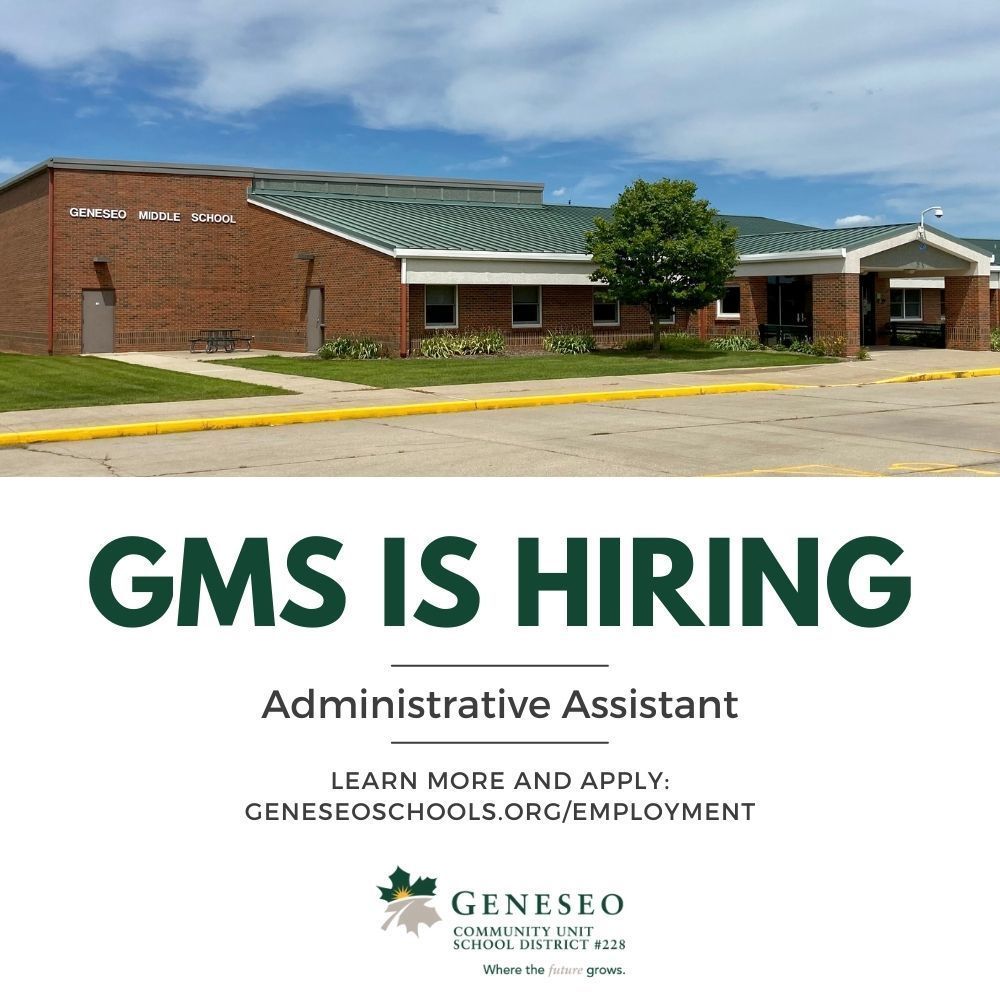 GMS is hiring an admin assistant