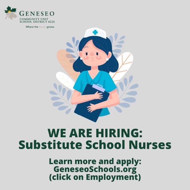 Now hiring substitute school nurses 