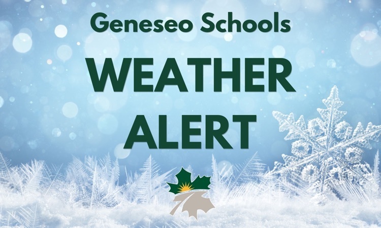 Due to the winter storm impacting the area, all Geneseo schools will be canceled for Thursday, February 16, 2023.