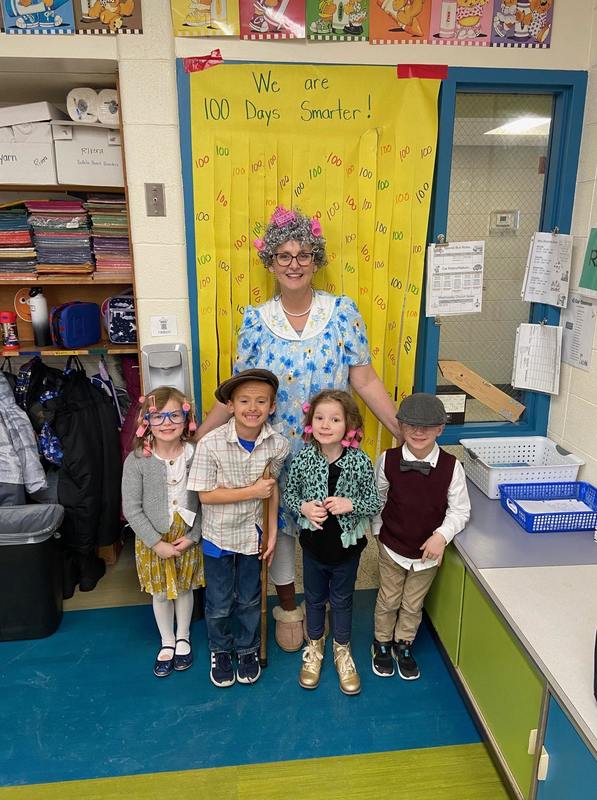 Kindergarteners celebrate 100th day of the school year