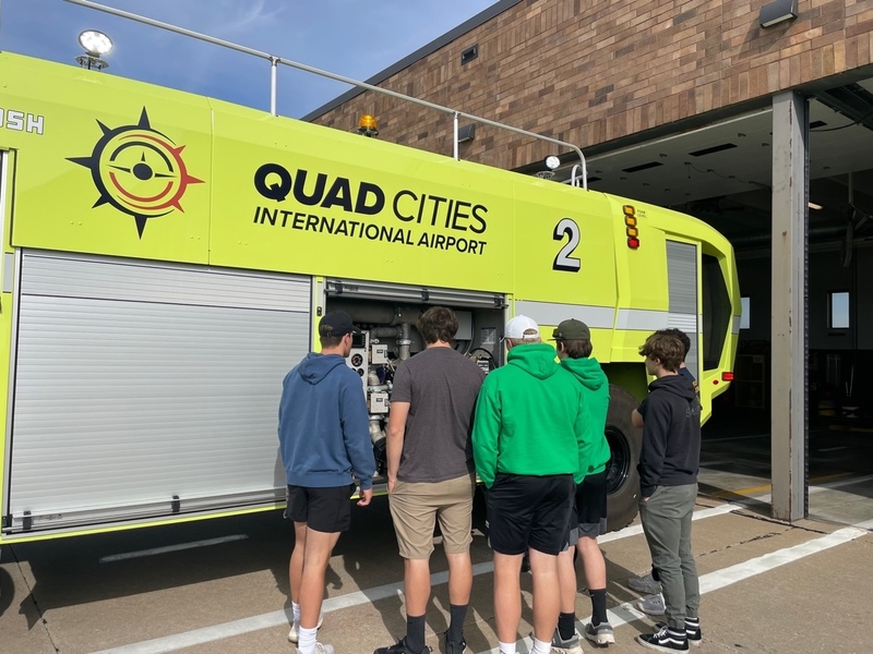 The GHS Aviation Club gets a behind-the-scenes look at the Quad Cities International Airport. 